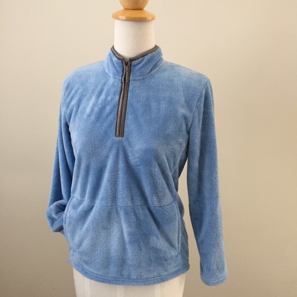 Girls The North Face Fuzzy Quarter Zip Pullover, L - Picture 1 of 7